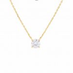 Cadena Belen Moissanita dorado