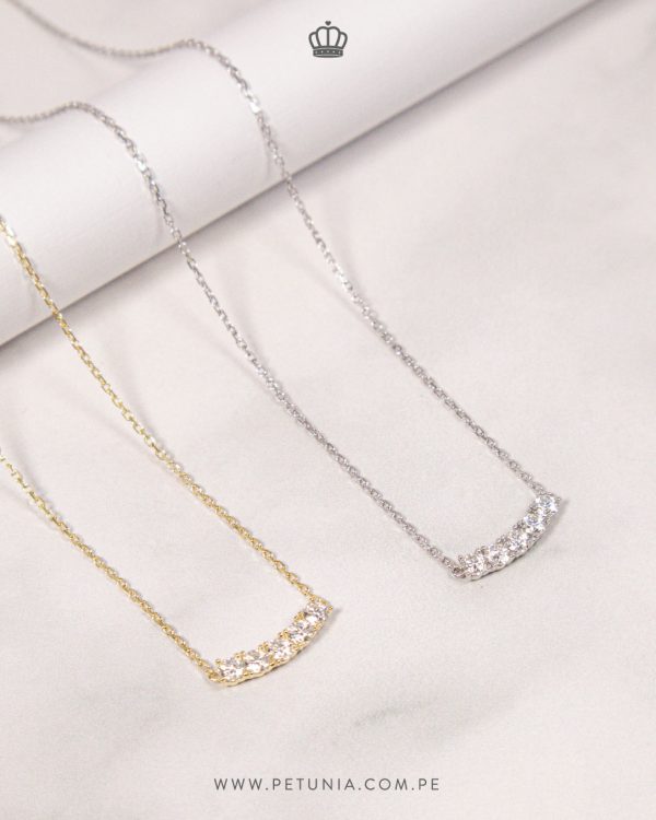 Cadena Charlotte Moissanita dorado - Imagen 2