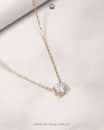 Cadena Belen Moissanita dorado - Imagen 3