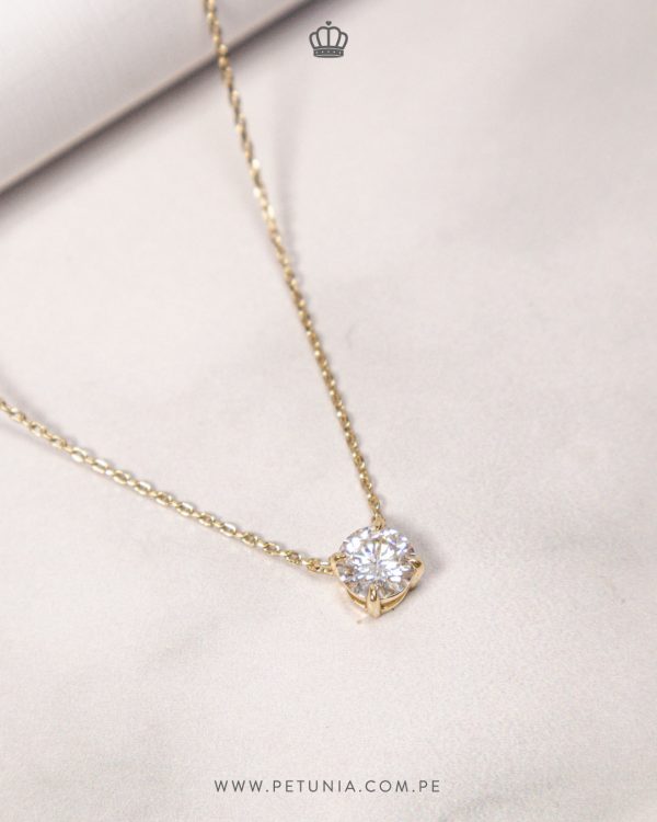 Cadena Belen Moissanita dorado - Imagen 3