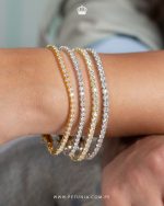 Pulsera Tennis Moissanita 3mm - Imagen 3