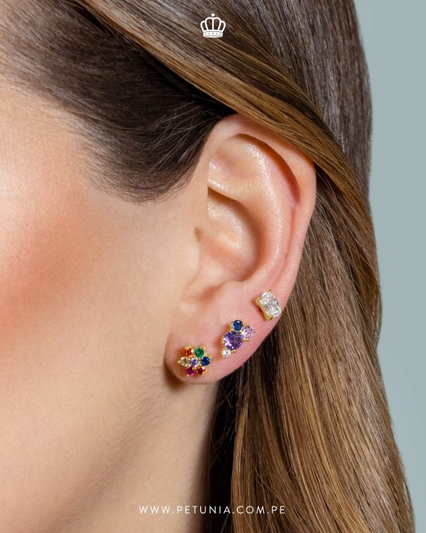 Aretes Leah Moissanita - Imagen 5