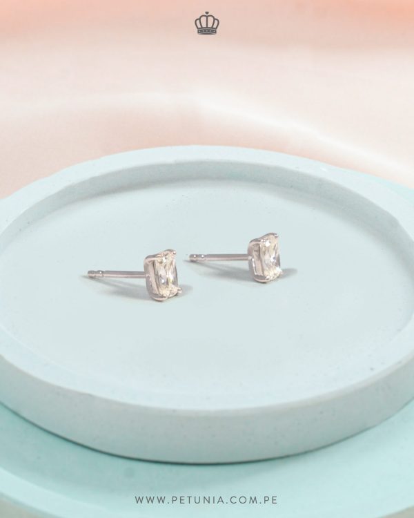 Aretes Leah Moissanita - Imagen 4