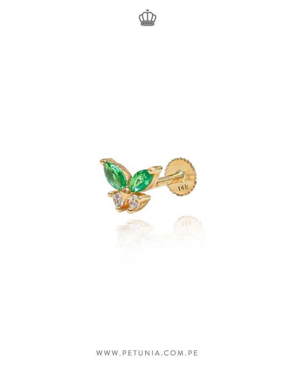 Piercing Letty Verde - Blanco