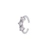 Ear Cuff Triple Star plata
