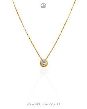 Cadena Punto de Luz dorado