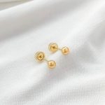 Aretes bola oro 4mm