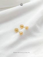 Aretes bola oro 4mm