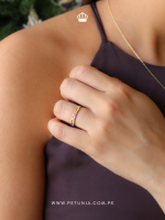 Anillo Medio rivier Zafiros - Imagen 2