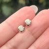 Aretes Solitario cristal