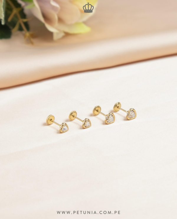 Aretes Cuore 6mm - Imagen 2