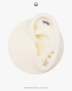 Aretes Clavel cristal - Imagen 2