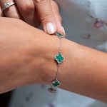 Pulsera Aitana verde plata
