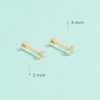 Piercing Virginia Diamante 2mm