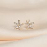 Aretes Clavel cristal