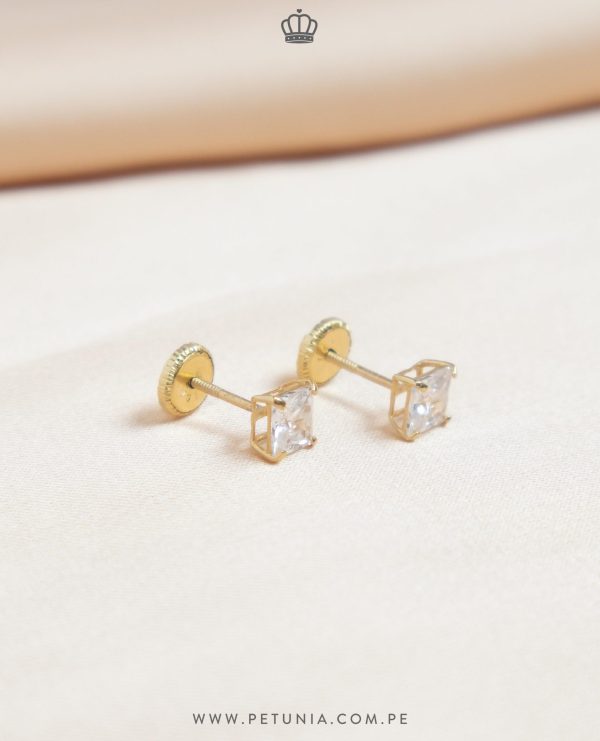 Aretes Chispa Cuadrado - Imagen 3