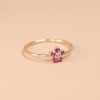 Anillo Roseta rojo