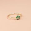 Anillo Roseta verde