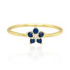 Anillo Roseta azul