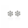 Aretes Roseta Bubu plata