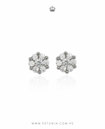 Aretes Roseta Bubu plata