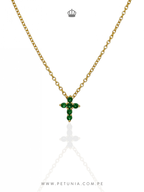 cadena cruz Cadena cruz verde