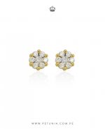 Aretes Roseta Bubu dorado