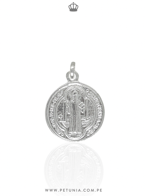 san benito Dije San Benito plata 20 mm
