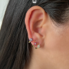Argollas roseta dorada