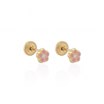 Aretes Flor pink