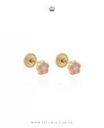 Aretes Flor pink