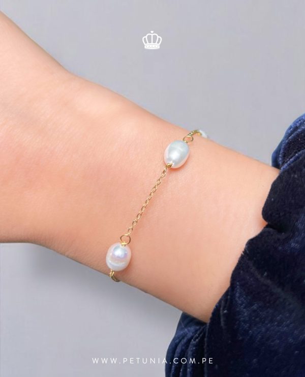 Pulsera Itala plata bañada - Imagen 2