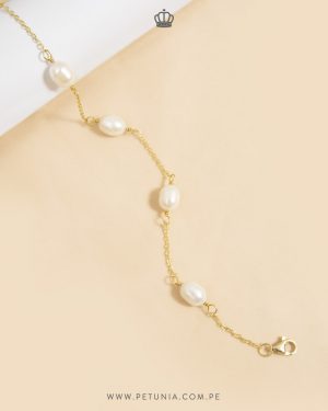Pulsera Itala plata bañada