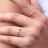Anillo Solitario Cristal blanco