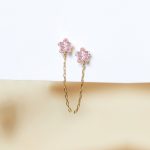 Piercing Lucky Star rosado cadena