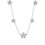 Cadena Flowers plata