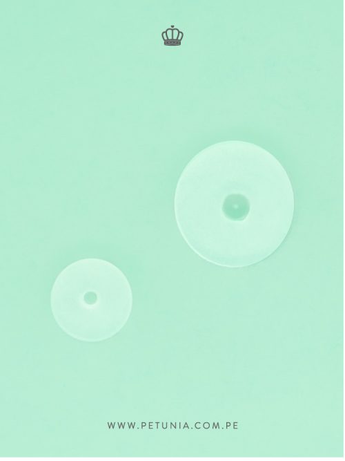 Disco Silicona para piercing