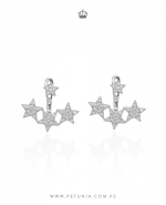 Aretes Ear Jacket Orion plata