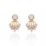 Aretes Ear Jacket Candelabro dorado