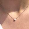 Cadena Beatriz Moissanita plata