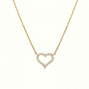 Cadena Cecilia Moissanita dorado