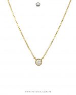 Cadena Beatriz Moissanita dorado