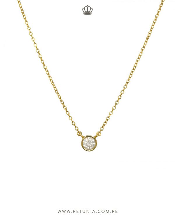 Cadena Beatriz Moissanita dorado