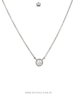 Cadena Beatriz Moissanita plata