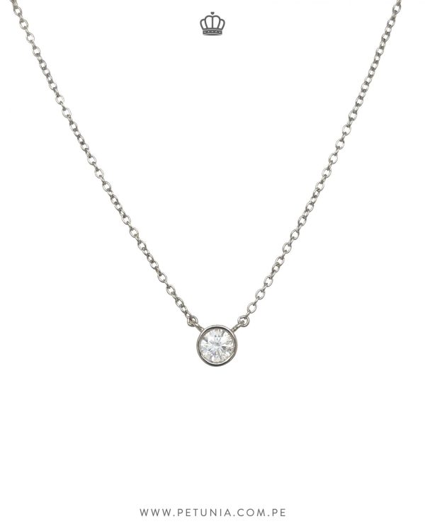 Cadena Beatriz Moissanita plata