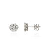 Aretes Layla Moissanita 8mm plata