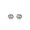 Aretes Layla Moissanita 8mm plata