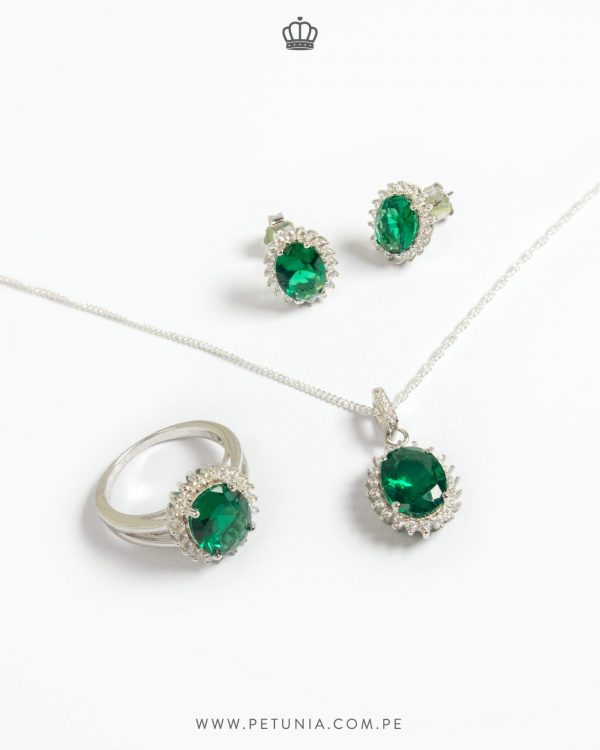 Anillo Diana oval verde - Imagen 4