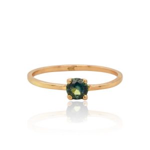 Anillo Solitario safiro