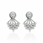 Aretes Ear Jacket Candelabro plata